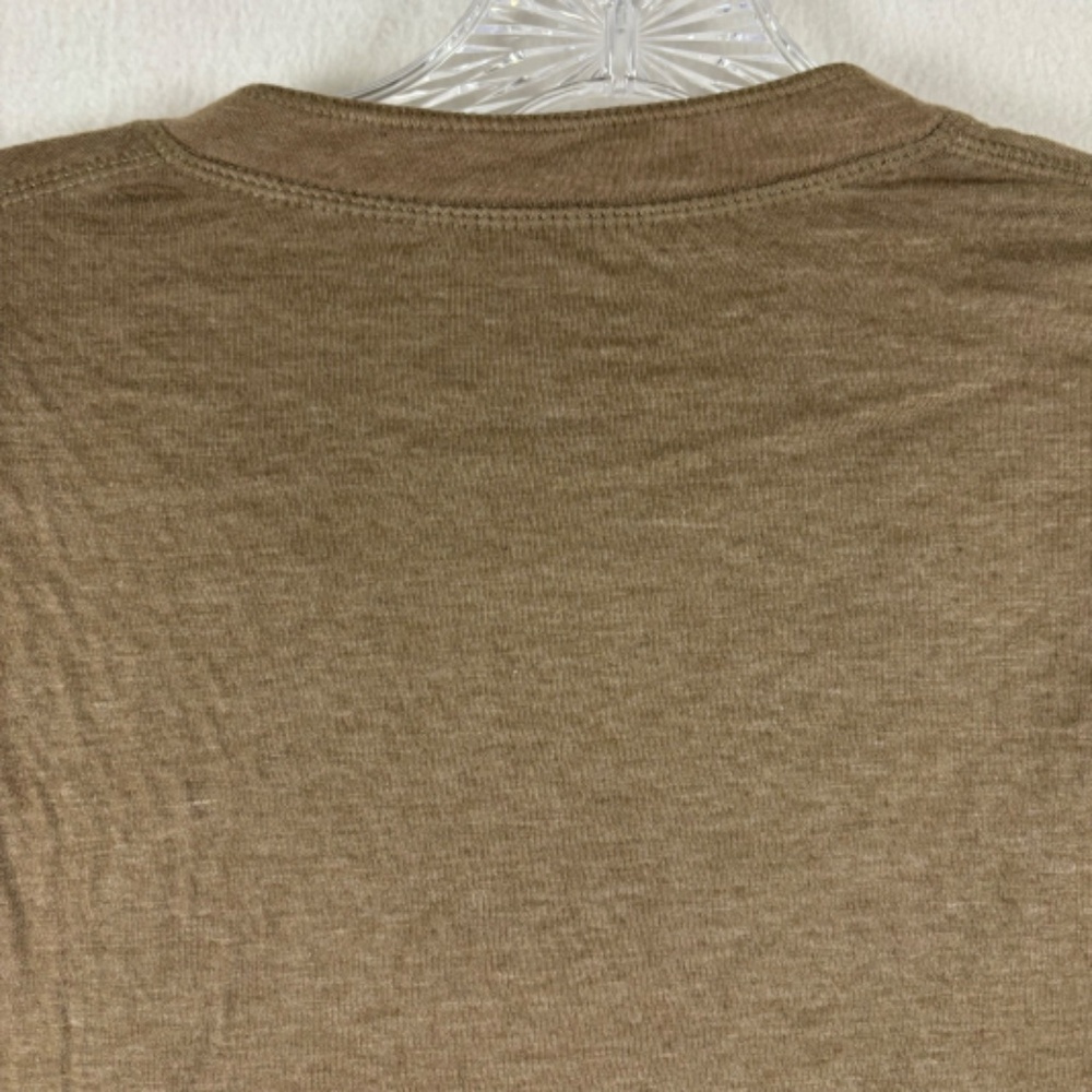 North Hudson Outfitters Men’s Brown Long Sleeve Shirt/Sweater Soft/Ruffled - Picture 6 of 10